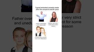 Typical animated comedy made after the Simpsons starter pack meme #Memes