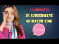 I complete 4000 WATCH TIME 😍😍| This video just for you 🥹| some tips and Tricks | Mumizen