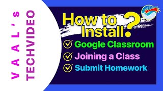 How to Install Google Classroom for students | Join a Class | Submit Assignment or Homework in tamil