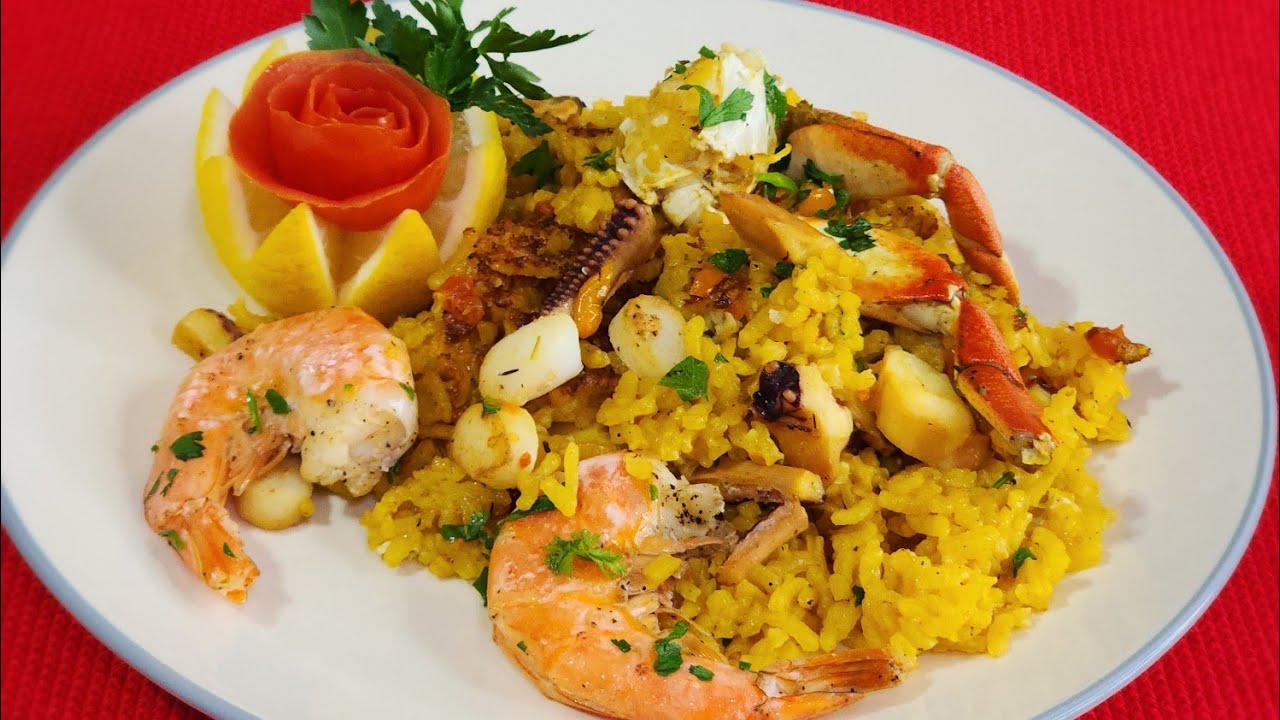 Mi Menú Español Perfecto: Paella de Marisco, Crema Catalana y Polvorones Saludables 🥘