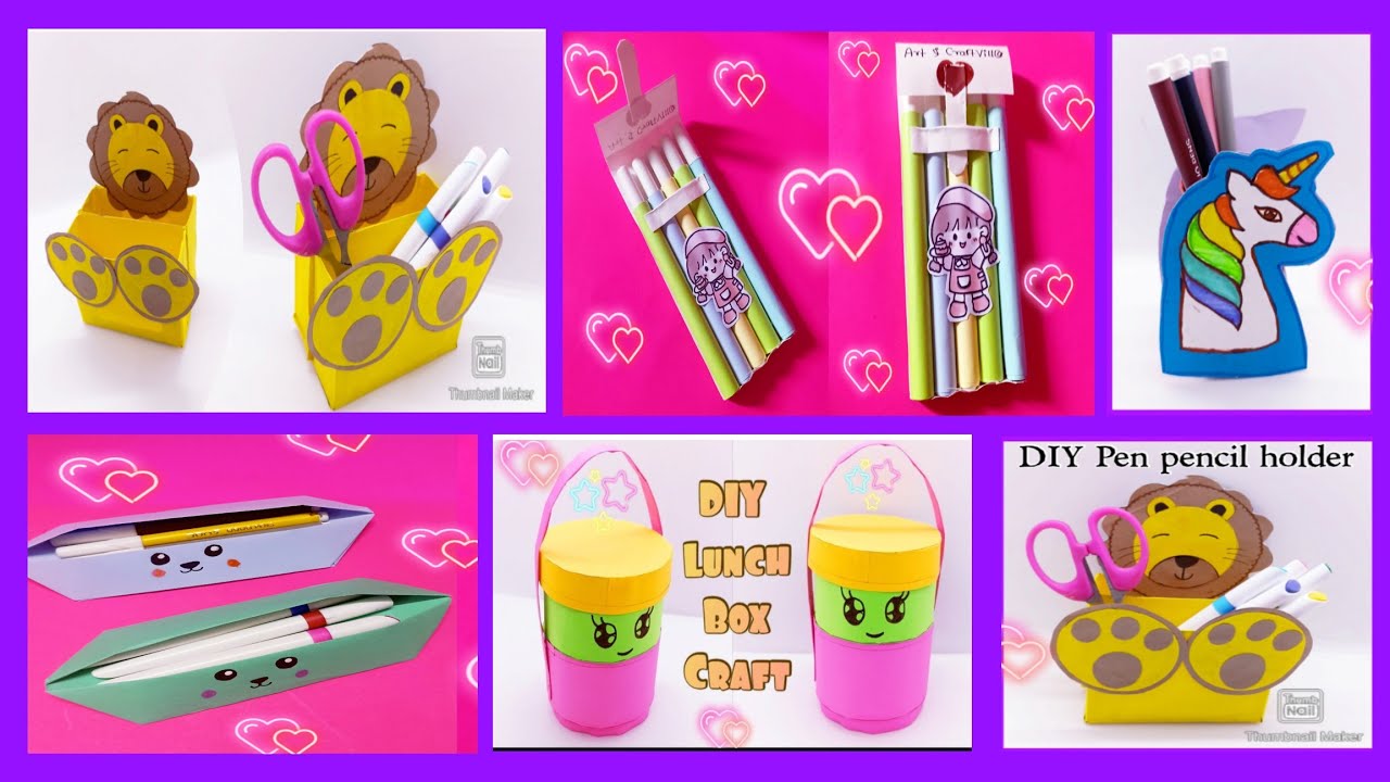 diy-paper-pencil-case-how-to-make-pencil-holder-waste-material-craft