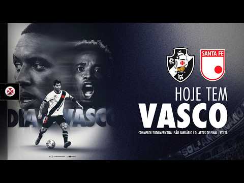 Vasco x Santa Fe ao vivo: jogo de volta das quartas de final da Copa Sudamericana 2026