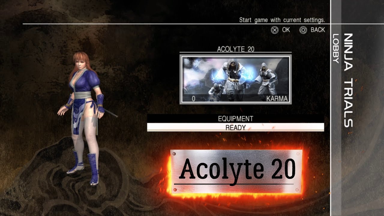 Ninja Gaiden 3: Razor's Edge Master Collection - Trial Acolyte 20