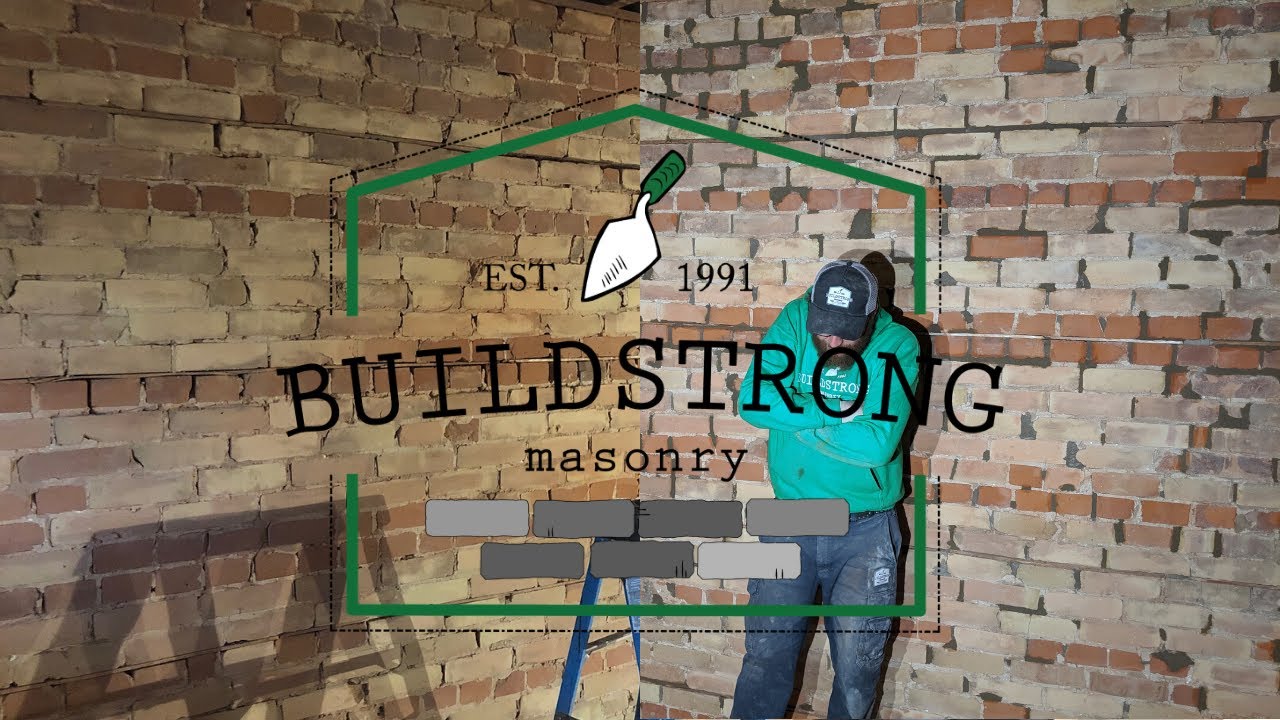 Brick Repair on Exposed Interior Brick Wall in East York, Toronto