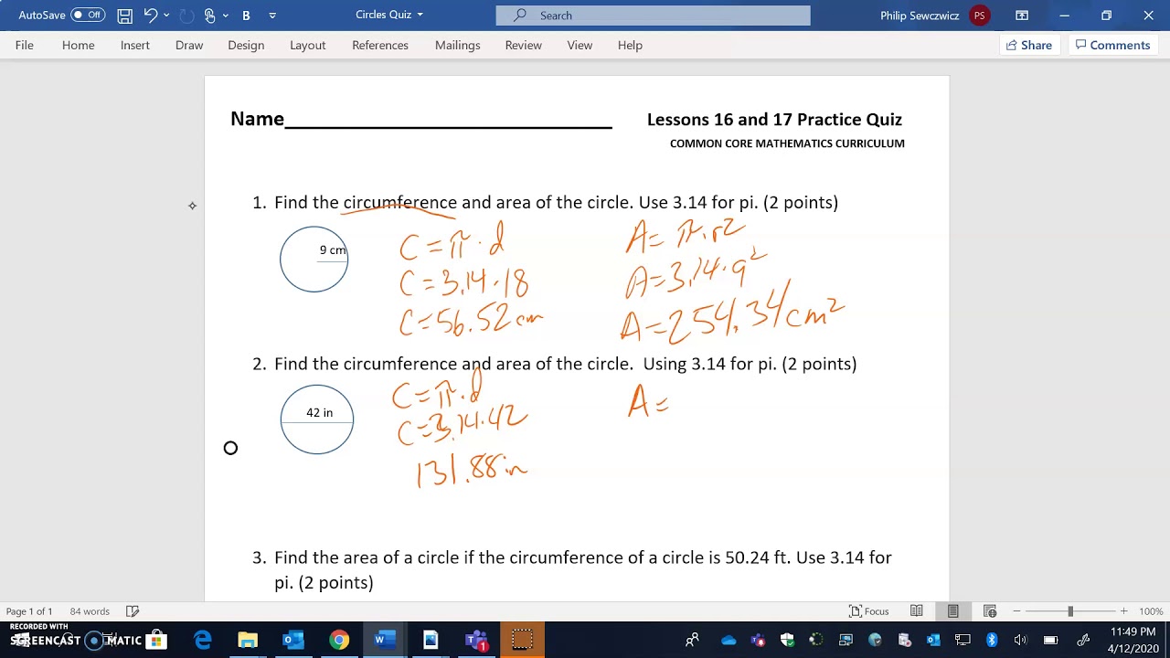Lesson 16 and 17 practice quiz - YouTube