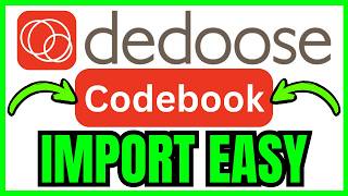 Celebrity How To IMPORT Codebook Into Dedoose (QUICK & EASY) 2026 Net Worth