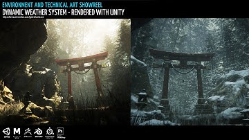 Environment and Technical Art Showreel | Unity Dynamic Weather System | Rendered with Unity HDRP