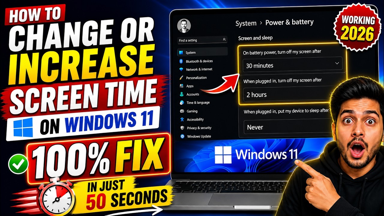 how to increase by percentage - crazyscreen21 Images... How to Change or Increase Screen Time on Windows 11 | 100% Working Fix ...