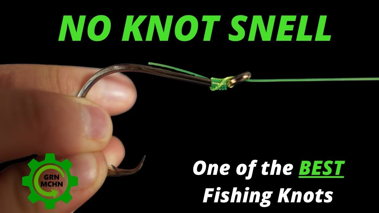 How to Tie the No Knot Snell Knot (Easy Fishing Knot) 