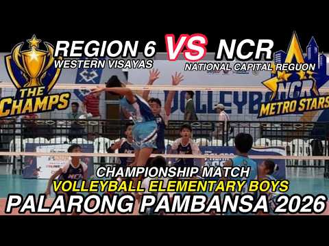 NCR VS REGION 6 Battle for Gold Palarong Pambansa 2026 Volleyball Elementary Boys