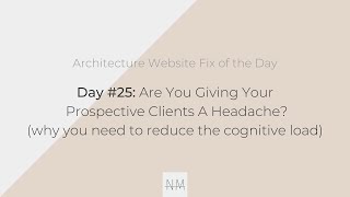 Architecture Website Fix: Day 25 of 30