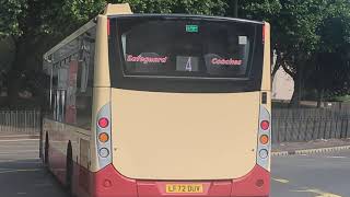 Here is the Safeguard Volvo bus on the number 4 in Guildford Sunday 1 June 2025