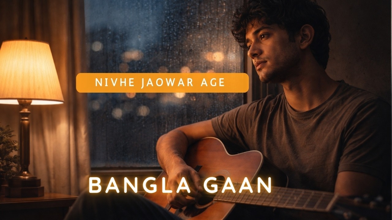 Nivhe Jaowar Age | Bengali Acoustic Sad Song | Late Night Emotional Ballad