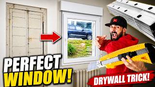 How to Finish Drywall Around a Window & Straighten a Wall (Pro Technique) 🔧