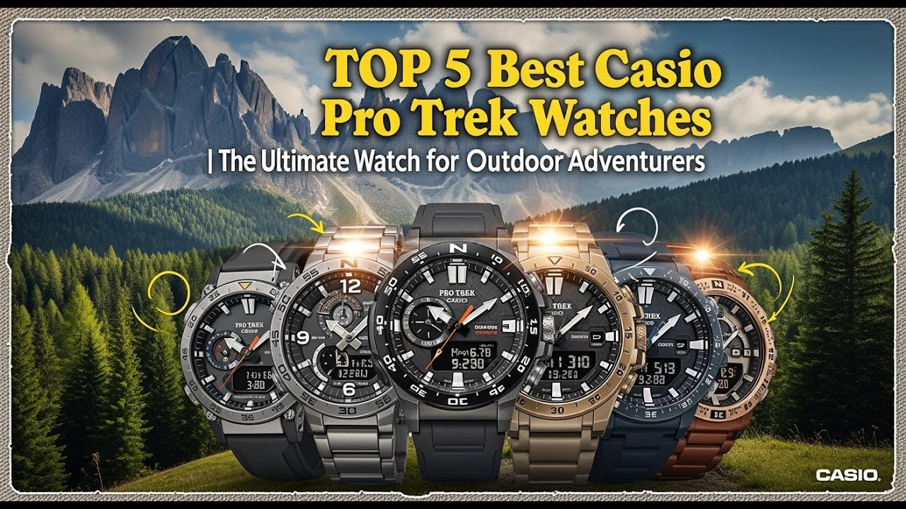ТОП-5 лучших часов Casio Pro Trek 2026 года | Идеальные часы для любителей активного отдыха на пр...