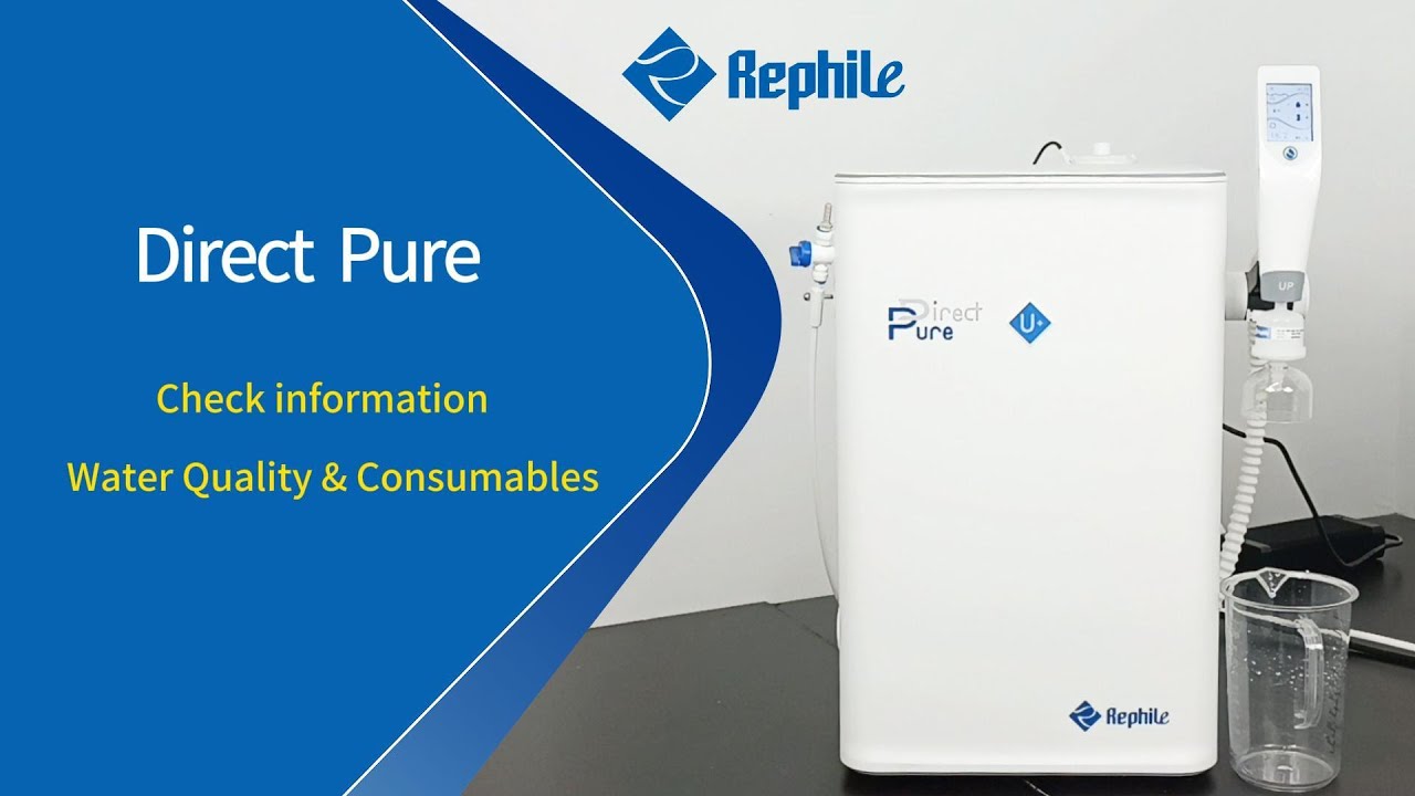 Direct Pure® Lab Water System | Check Information of Water Quality and Consumables