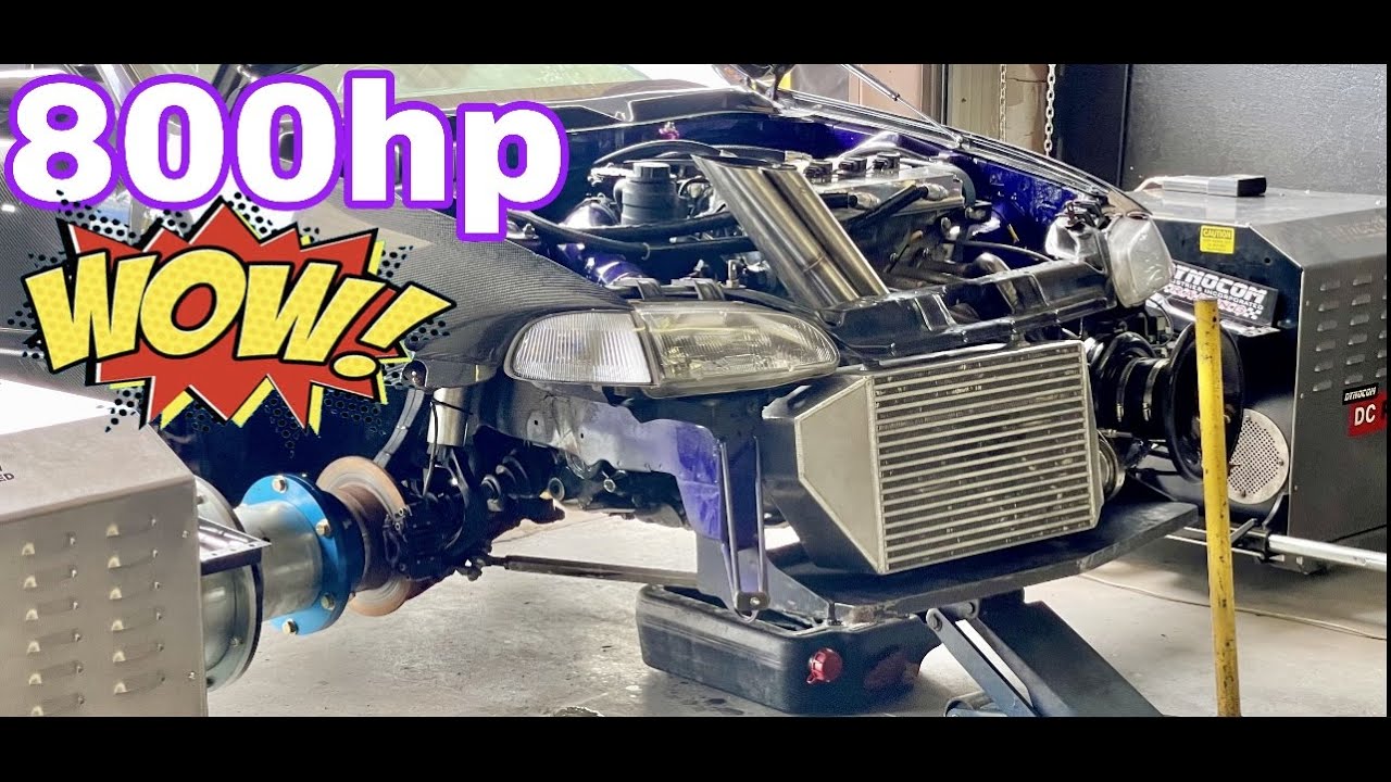 800hp civic on the Hub Dyno