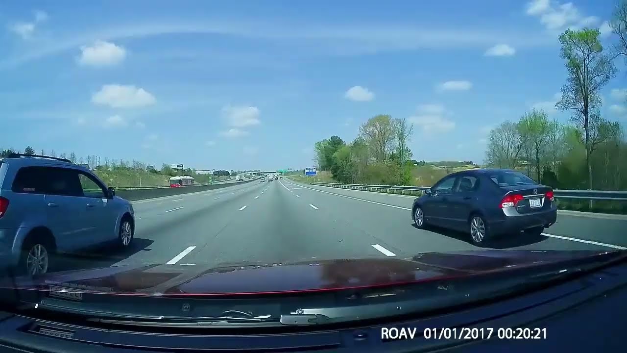 Part One Dashcam NC Road Trip From Charlotte to Winston Salem Downtown Hampton Inn & Suites