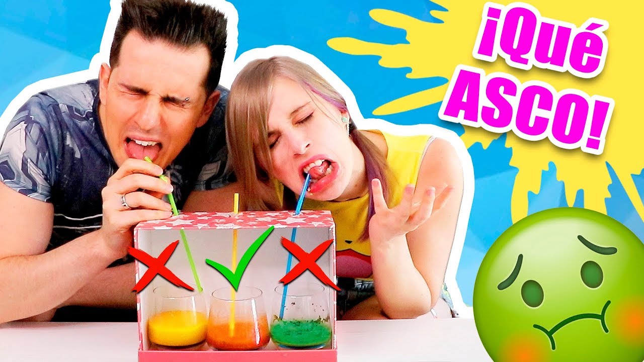 NO TOMES O ELIJAS LA BEBIDA INCORRECTA!!!! 🥤 RETO ASQUEROSO 🤮