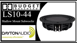 Unboxing - Dayton Audio LS10-44 - Shallow Mount Subwoofer - YouTube