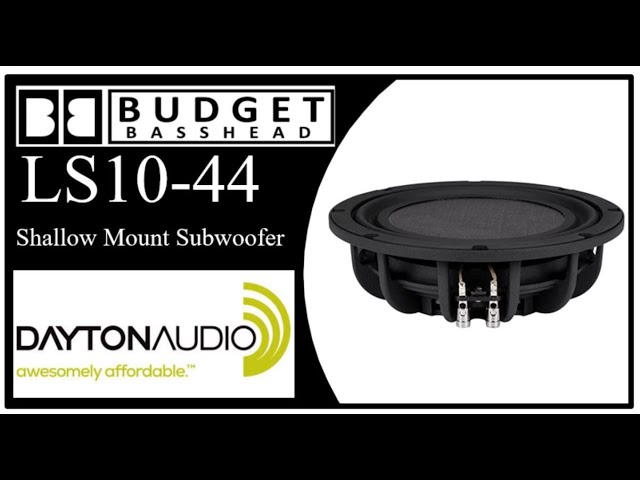 Unboxing - Dayton Audio LS10-44 - Shallow Mount Subwoofer - YouTube