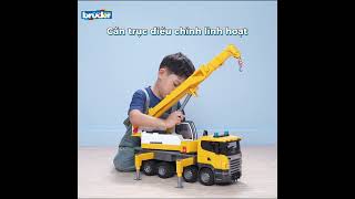 Khám Phá Tính Năng Thú Vị Của Xe Tải Cần Cẩu Scania Bruder - Bru03570