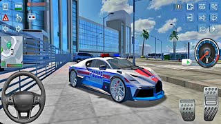 Police Sim 2022 - Bugatti Police Car Driving in City - Best Android Gameplay screenshot 1