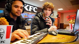 Making The HARDEST Beats Inside KFC