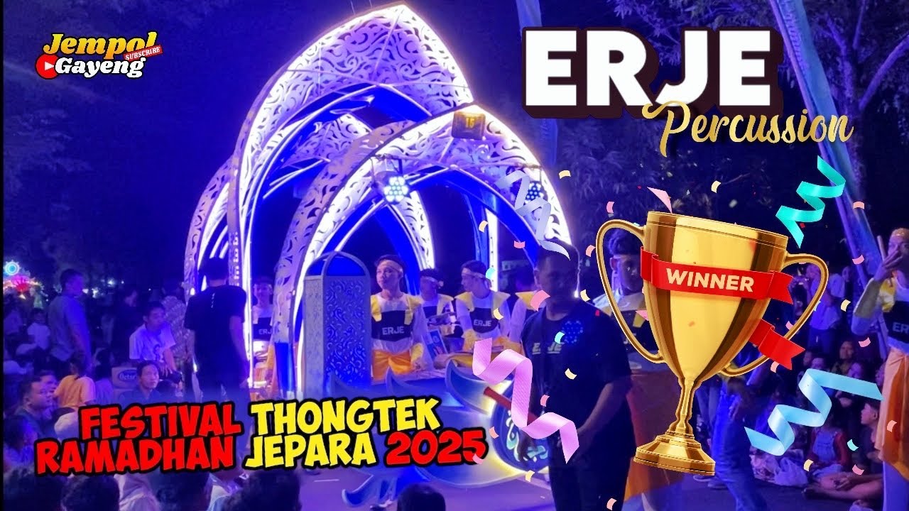 THE WINNER !! Erje Percussion Juara Pertama Festival Tongtek Jepara 2025