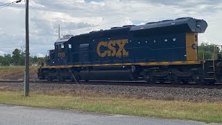 CSX SD23T4 1713 Leads The Geometry Train W001