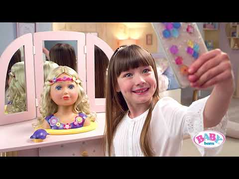 baby born makeup and hair styling head