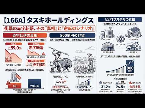 【166A】タスキホールディングス、赤字転落の真相を徹底解剖