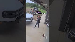 She Didn't See The Garage Door!