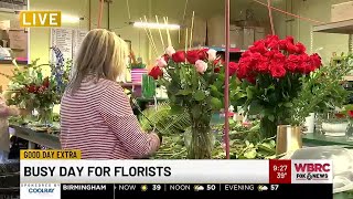 Busy day for florists