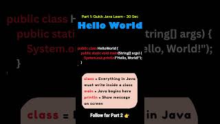 Part 1: Hello World #java #javabeginner #followers #coding