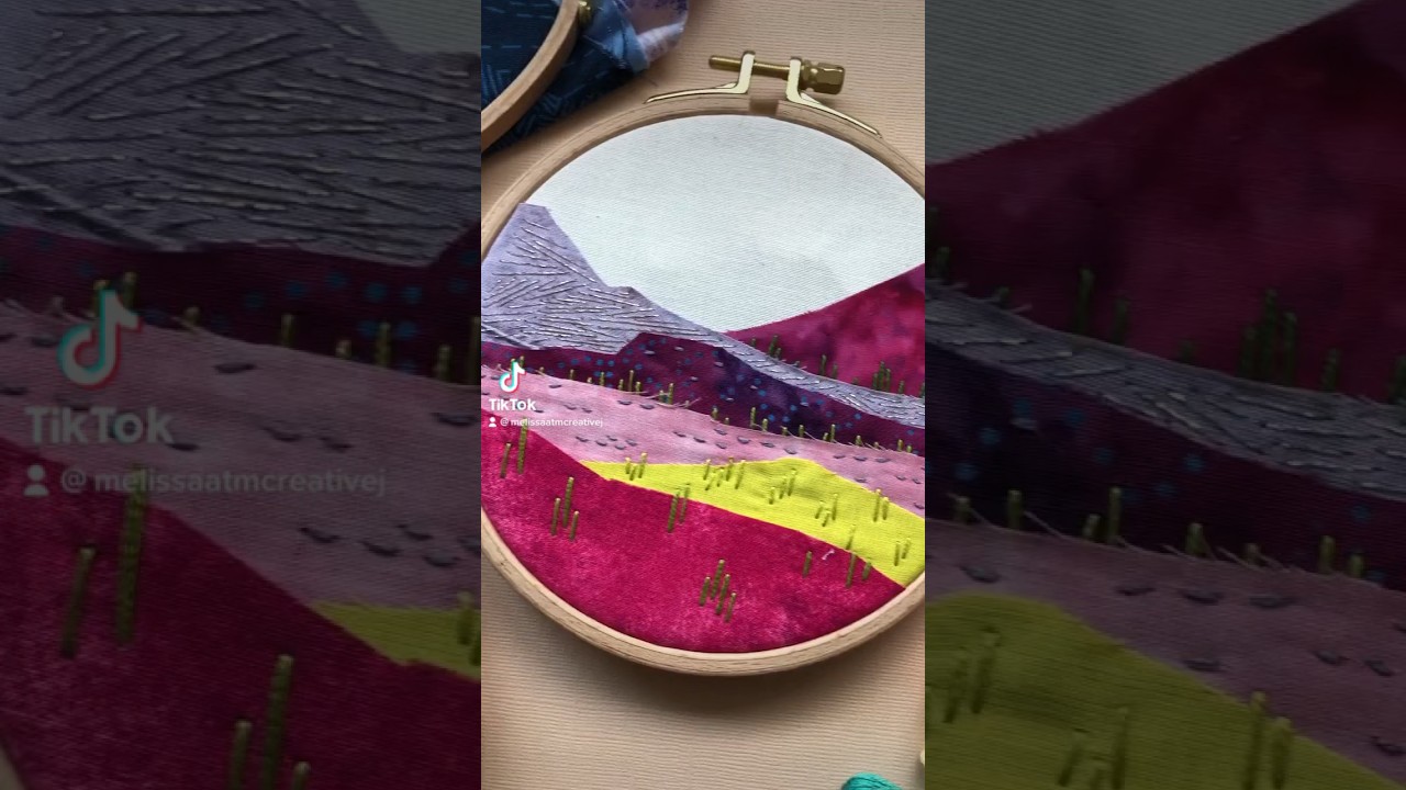 Have you tried fabric collage? Join me for a craft class! Details at MCreativeJ.com 