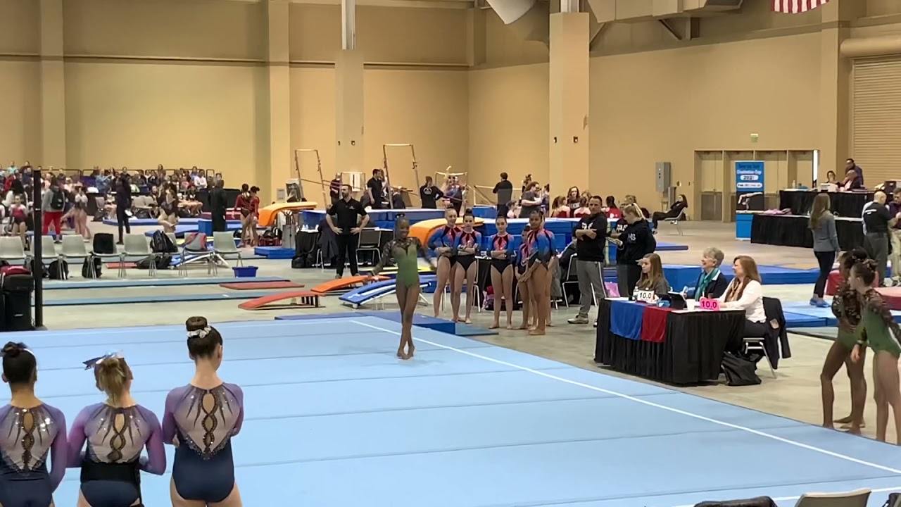 Kamryn Milton Tribute to James Brown Floor Routine 2020￼ USGA Level 6