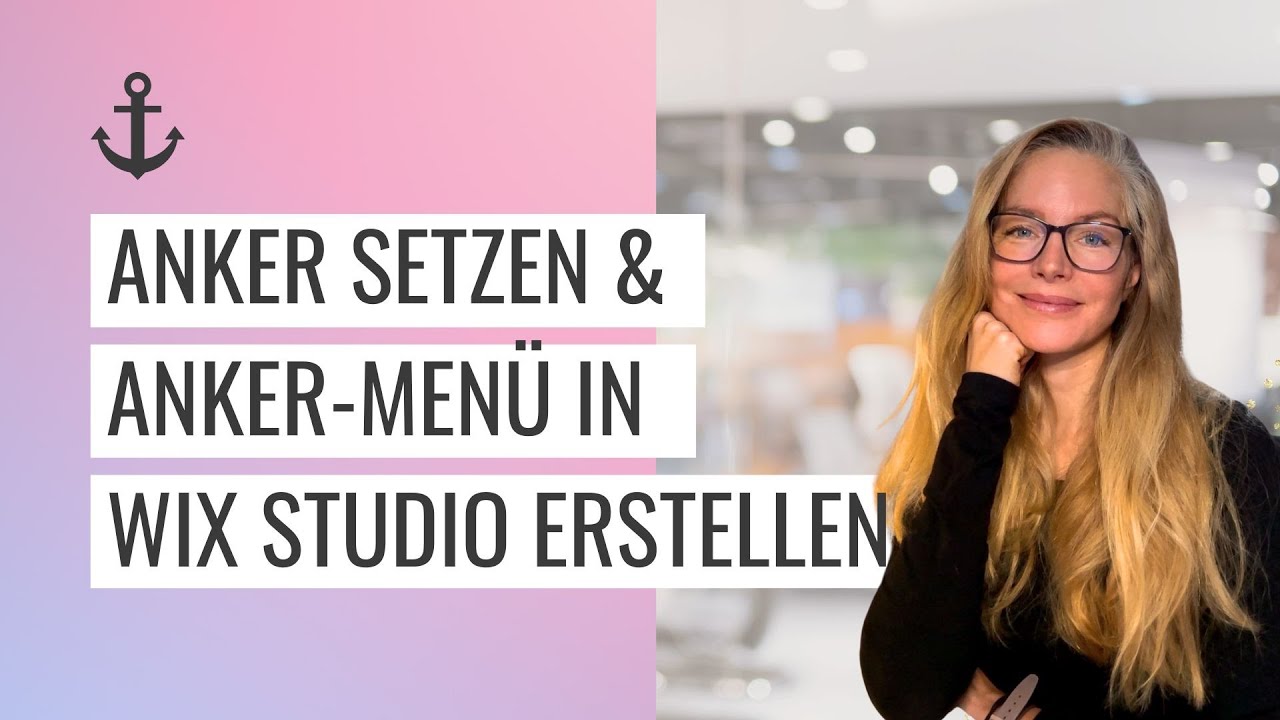 Ankermenü erstellen und Anker setzen in Wix Studio | Webdesign lernen