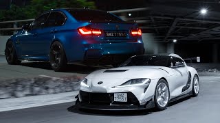 Toyota Supra Gr X Bmw M3 F80 Cinematic 4K