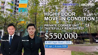 Download lagu Singapore HDB | 485 Segar Rd - 4 Room 1001 sqft in District 23 | Jerry Lee | Barry Ho
