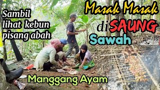 AYAM BAKAR ALA CHEF TRADISIONAL, DIPANGGANG DI SAUNG SAWAH