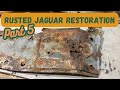 RUSTED JAGUAR RESTORATION Part 5, SILL AND FLOOR PANEL REPAIR. 1994 XJ 4.0L SOVEREIGN