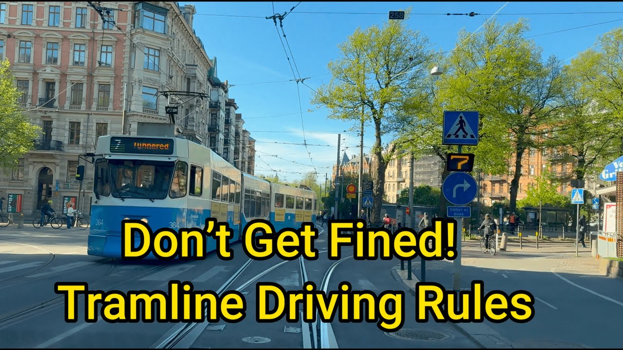 Проезд по трамвайным путям в Гётеборге 🚋 | Что можно и что нельзя делать