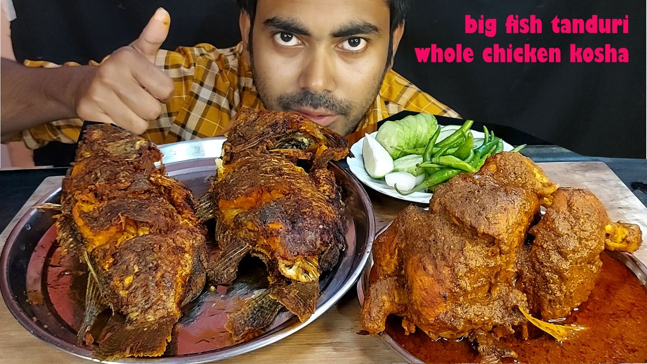 I Ate The Whole Sea! 😱 Giant Desi Fish Fry & Spicy Chicken Kosha Challenge | Massive Mukbang 🔥