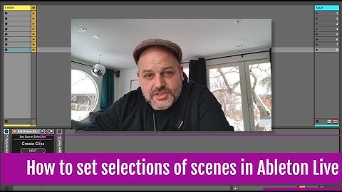 How to Set Selection of Scene in Ableton Live Automatically  - Max for Live device