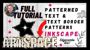 Make Text with a Border Patterned Outline Free in Inkscape - FULL TUTORIAL