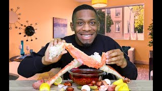 KING CRAB SEAFOOD BOIL MUKBANG | 7 DAYS OF SEAFOOD