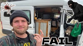 A Solo Van Life Nightmare… Bed Bugs and Midnight Intruder
