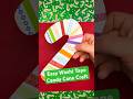 Easy Christmas Washi Tape Candy Cane Craft for Kids | No Mess Holiday DIY #kidscrafts #christmas
