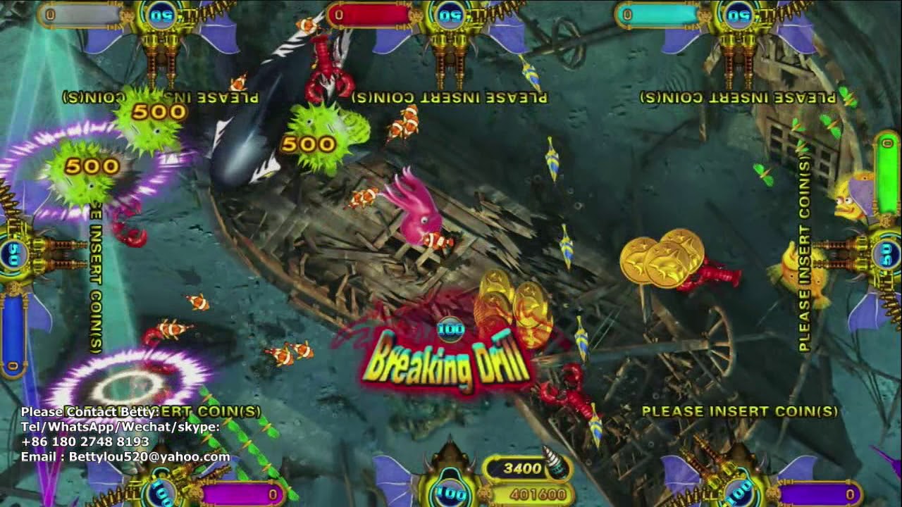 king of treasures plus version fish gambling shooting fish arcade machine